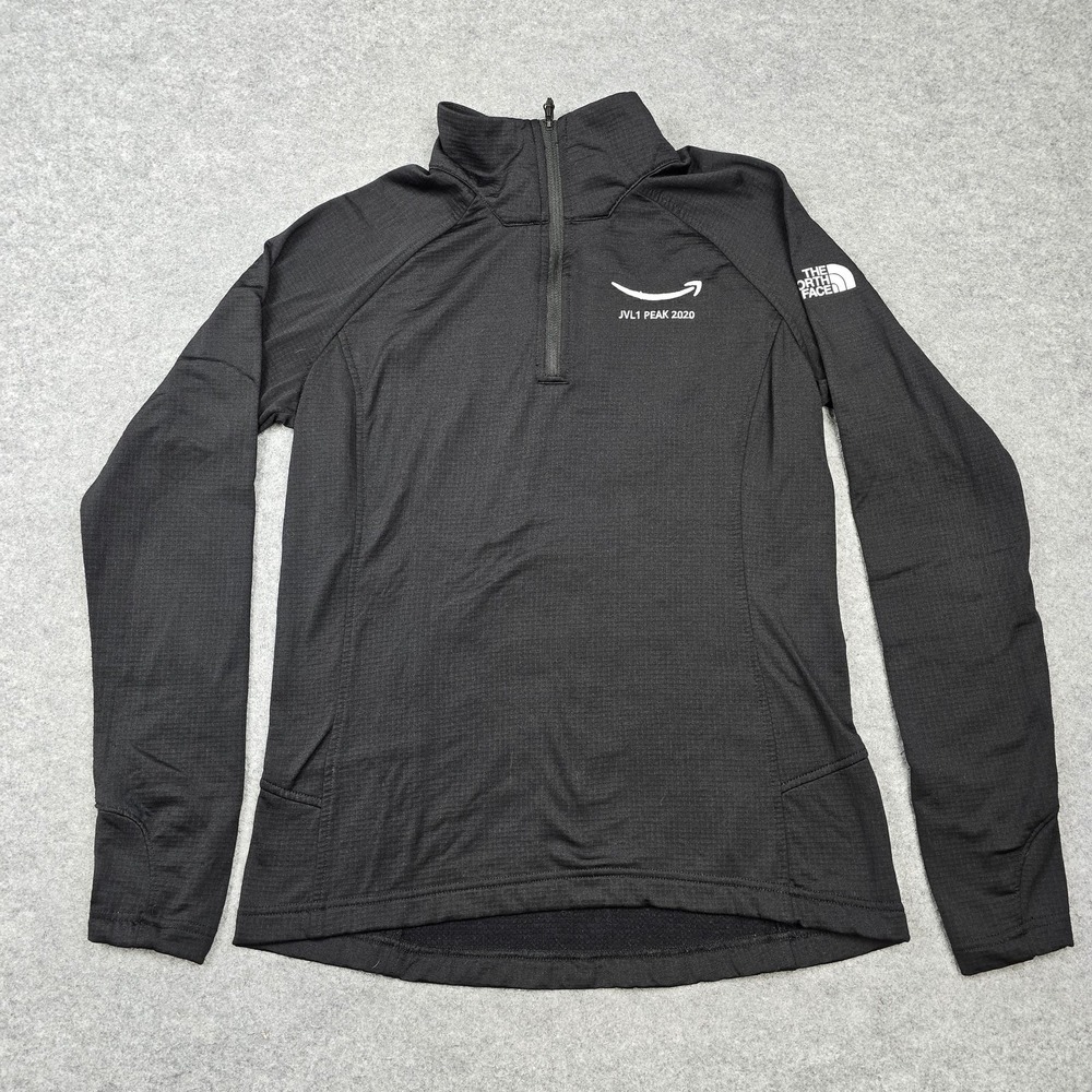 The North Face 1/4 Zip Fleece Pullover Womens Medium Black Amazon JVL1 Peak 2020